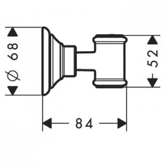 Axor Montreux Держатель душа, цвет: хром