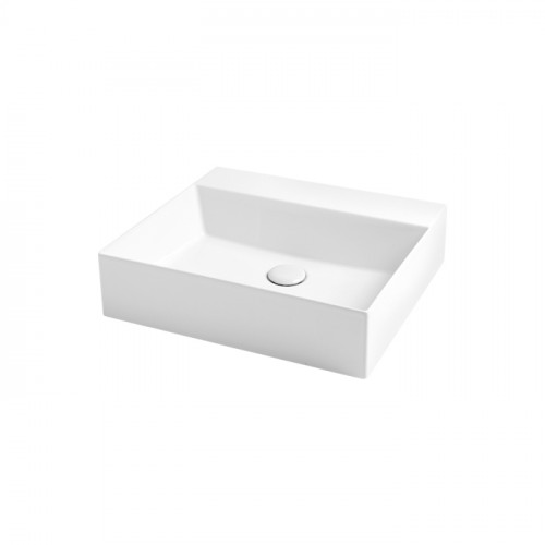 AZZURRA ELEGANCE Squared раковина подвесная/накладная 50х45см без отв. под смеситель , цвет белый