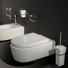 Bertocci Grace Держатель настенный для ершика, подвесной, цвет: хром