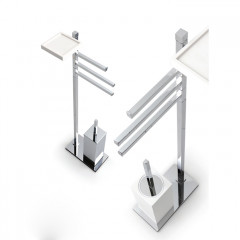 Bertocci Settecento Полотенцедержатель напольный 84 см, цвет: хром