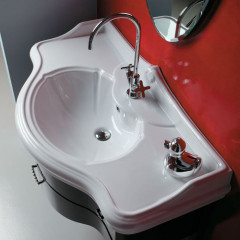 AZZURRA JUBILAEUM раковина со спинкой 112*62см с 1 отв под смеситель, цвет белый