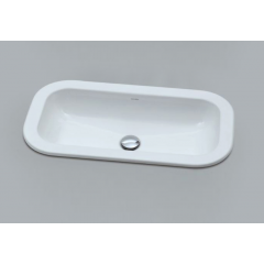 AZZURRA GLAZE Раковина встраиваемая на столешн. без отв. под смеситель 69x38см, цвет белый