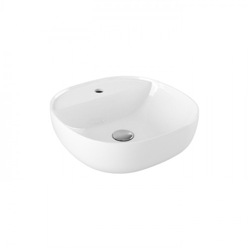 AZZURRA ELEGANCE SOFT раковина накладная 45х45х115см с 1 отв. под смеситель , цвет белый