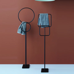 Bertocci Moon Полотенцедержатель напольный 110 см, цвет: черный матовый