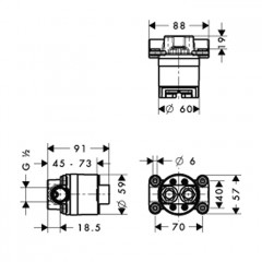 Axor Starck Скрытая часть