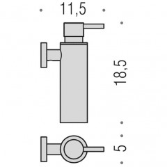 Colombo Plus Дозатор для жидкого мыла, подвесной, цвет: хром