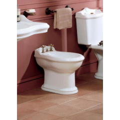 AZZURRA JUBILAEUM биде напольное 59*40см с 1 отв под смеситель, цвет белый с креплением к полу