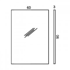 Colombo Fashion Mirrors Зеркало в раме 60х90см, цвет: хром