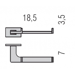 Colombo Look Держатель для туалетной бумаги, цвет: хром