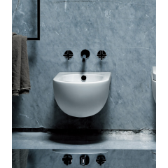 AZZURRA NUVOLA Биде подвесное 55х35см c 1 отв., цвет белый, с креплением KIT2000CF