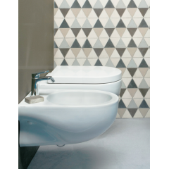 AZZURRA NUVOLA Биде подвесное 55х35см c 1 отв., цвет белый, с креплением KIT2000CF