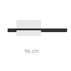 Bertocci Fly Релинг 96 см для зеркала и аксессуаров из композита, подвесной, цвет: белый матовый