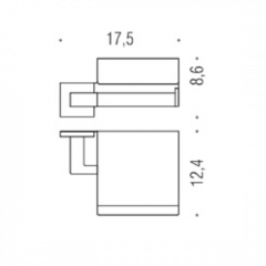 Colombo Basic Q Держатель туалетной бумаги, с крышкой, цвет: хром