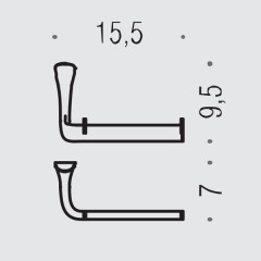 Colombo Land Держатель для туалетной бумаги, цвет: хром