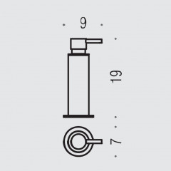 Colombo Plus Дозатор для жидкого мыла, настольный, цвет: хром