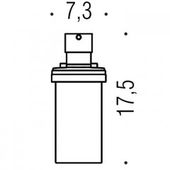 Colombo Basic Дозатор для жидкого мыла, подвесной, цвет: хром/матовое стекло