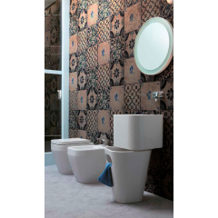 AZZURRA TANDEM Раковина подвесная 44х43см без отв. под смеситель, белая