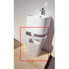 AZZURRA TANDEM Раковина подвесная 44х43см без отв. под смеситель, белая