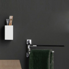 Bertocci Settecento Полотенцедержатель двойной 37см, подвесной, цвет: хром