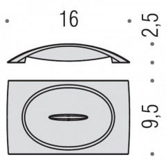 Colombo Link Мыльница настольная, цвет: хром