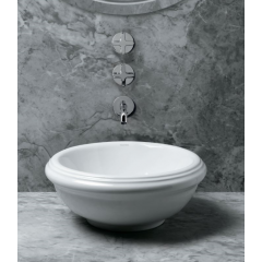 AZZURRA JUBILAEUM раковина накладная круглая диаметр 45*h18см без отв-й под смеситель, цвет белый