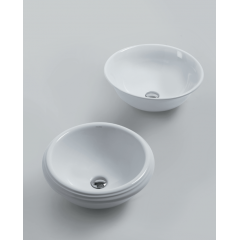 AZZURRA JUBILAEUM раковина накладная круглая диаметр 45*h18см без отв-й под смеситель, цвет белый