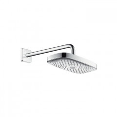 Hansgrohe Raindance Верхний душ, прямоугольный верхний душ, 300x160 мм, 2 типа струи: Rain: широкая дождевая струя, RainAir : объемная дождевая струя с технологией AirPower, кнопка Select для переключения режимов душа, воздушная форсун