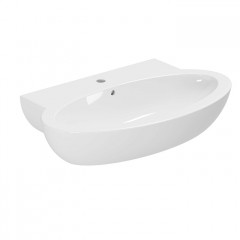 AZZURRA COMODA раковина подвесная с 1 отв. под смеситель 80х50см, цвет белый