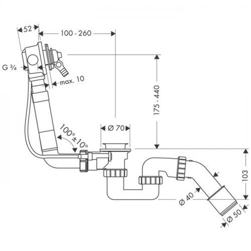 Hansgrohe Exafill Слив-перелив