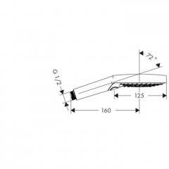 Hansgrohe Raindance Select 120 Air Ручной душ, цвет: хром
