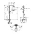 Hansgrohe Croma Select E 180 SHP Душевая система, верхний душ 187мм, с ручным душем и однорычажным смесителем, цвет: хром