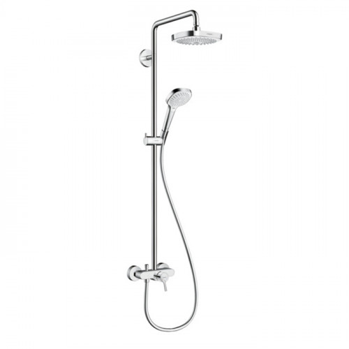 Hansgrohe Croma Select E 180 SHP Душевая система, верхний душ 187мм, с ручным душем и однорычажным смесителем, цвет: хром