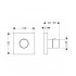 Axor ShowerCollection Термостат 12x12 см, внешняя часть, цвет: хром