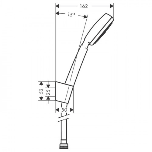 Hansgrohe Crometta 100 1j Ручной душ 10см., с держателем, цвет: белый/хром