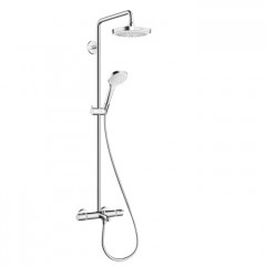 Hansgrohe Croma Select E 180 SHP Душевая система, верхний душ 187мм, с ручным душем и смесителем, цвет: хром
