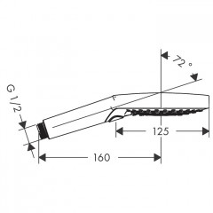 Hansgrohe Raindance Select 120 Air Ручной душ 12см., цвет: хром
