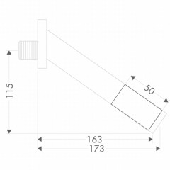 Axor Starck Удлинение для излива, 50мм, цвет: хром