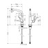 Hansgrohe Metris Смеситель для кухни на 1 отв, поворотный и выдвижной излив, цвет: хром