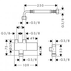 Hansgrohe Ecostat Термостат для душа, встраиваемый, цвет: хром