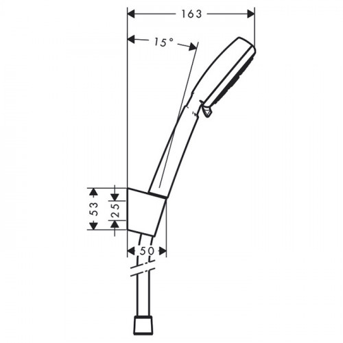 Hansgrohe Crometta 100 Vario Port Ручной душ 10см., с держателем, цвет: белый/хром