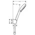 Hansgrohe Crometta 100 Vario Port Ручной душ 10см., с держателем, цвет: белый/хром