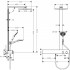 Hansgrohe Raindance E 300 1j. Душевая стойка с термостатом, ручным и верхним душем 30х30см., цвет: хром