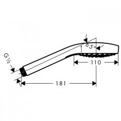 Hansgrohe Croma Select S Vario Ручной душ 11см., цвет: хром