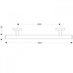Hansgrohe Logis Поручень, цвет: полированная сталь