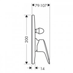 Hansgrohe Logis смеситель для ванны, внешняя часть, цвет: хром