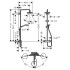 Hansgrohe Croma Select S 180 Showerpipe, Душевая система, верхний душ 187мм, с ручным душем и смесителем, цвет: белый/хром