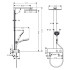 Hansgrohe Raind.E 300 1j Душевая система, с верхним душем 30х30см., ручным душем, и термостатическим смесителем, цвет: хром