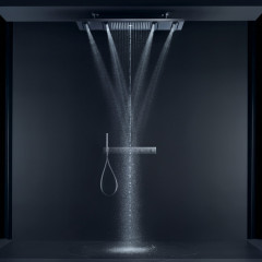 Axor Shower Heaven Душевая система с термостатом, ручным душем и подсветкой, цвет: хром