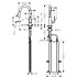 Hansgrohe Talis M51 Смеситель для кухни на 1 отв, поворотный излив: 18.5см с вытяжным душем, 2jet, h:15.2см, цвет: нержавейка