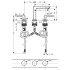 Hansgrohe Metropol Смеситель для раковины, 3 отв., цвет: хром